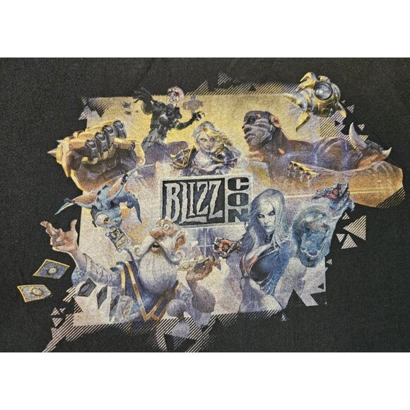 2017 BlizzCon Hearthstone Overwatch Starcraft Heroes of the Storm T-Shirt 3XL - Picture 2 of 8